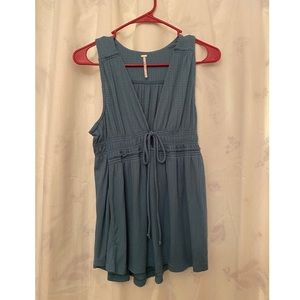 Free people blue blouse